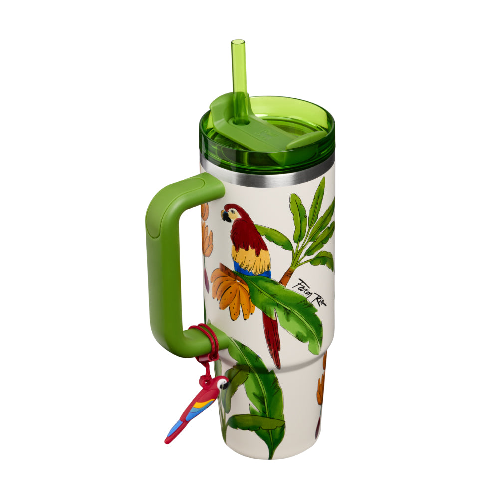 Stanley 1913 x FARM RIO Quencher 吸管隨手杯2.0 | 0.88L | 熱帶綠境