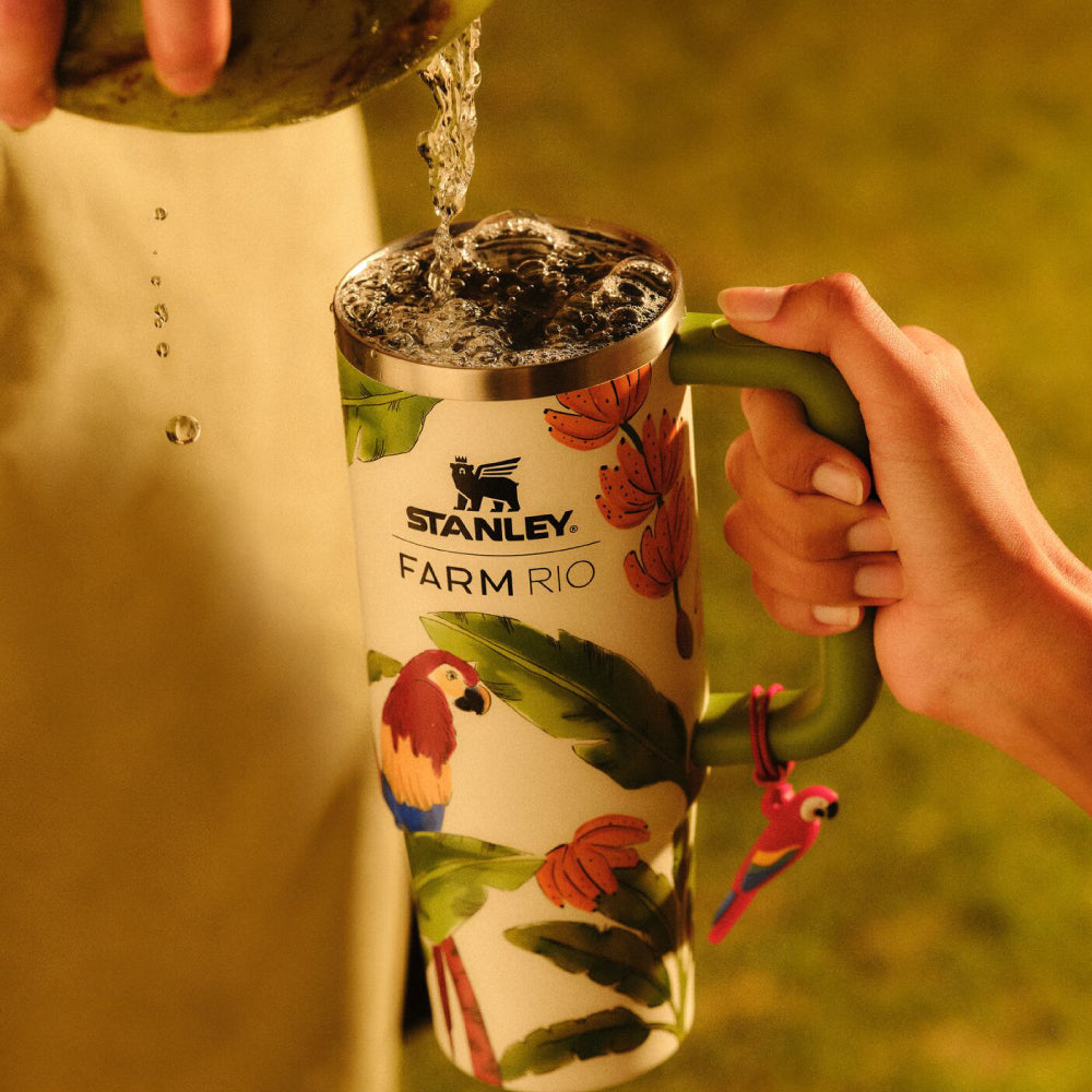 Stanley 1913 x FARM RIO Quencher 吸管隨手杯2.0 | 0.88L | 熱帶綠境