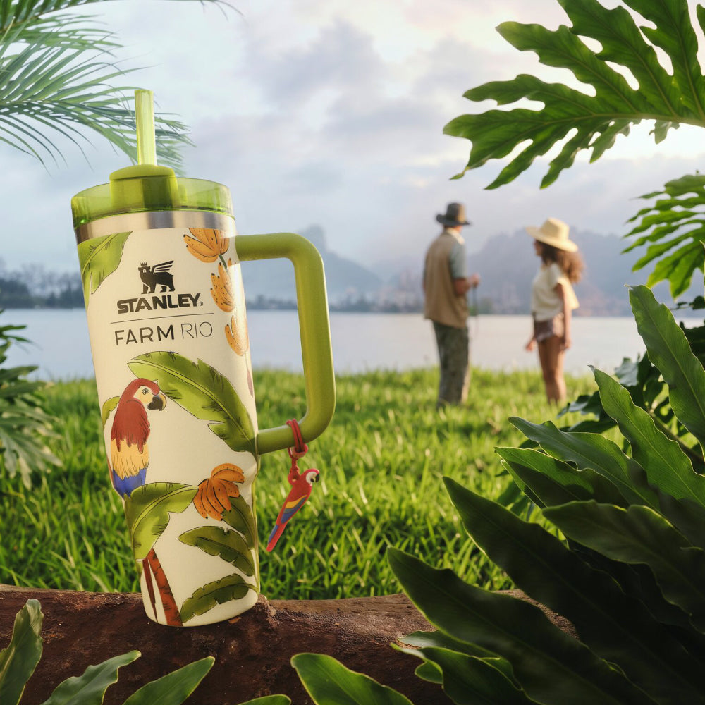 Stanley 1913 x FARM RIO Quencher 吸管隨手杯2.0 | 0.88L | 熱帶綠境