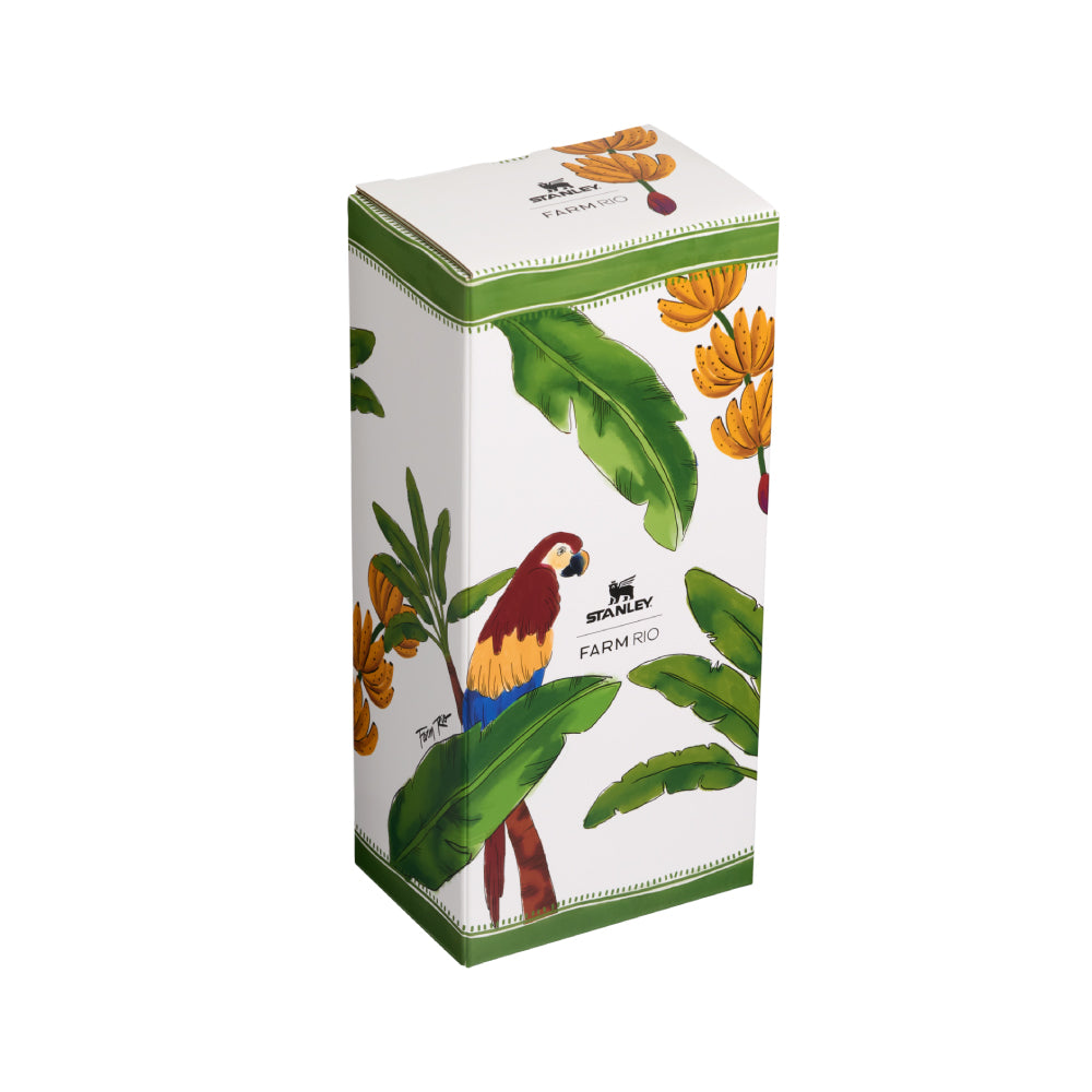 Stanley 1913 x FARM RIO Quencher 吸管隨手杯2.0 | 0.88L | 熱帶綠境