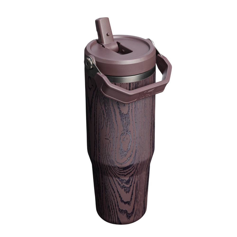 IceFlow 手提吸管杯2.0 | 0.88L | Holiday冬日木屋(棕)