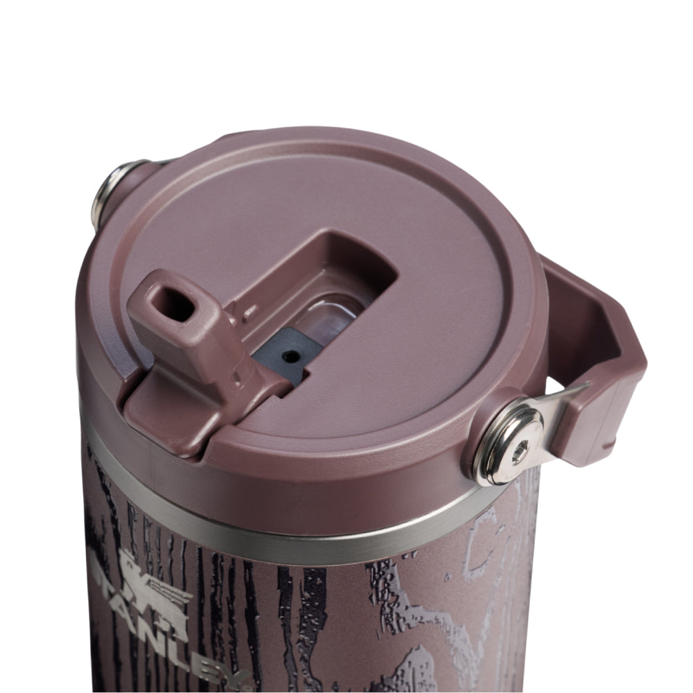 IceFlow 手提吸管杯2.0 | 0.88L | Holiday冬日木屋(棕)