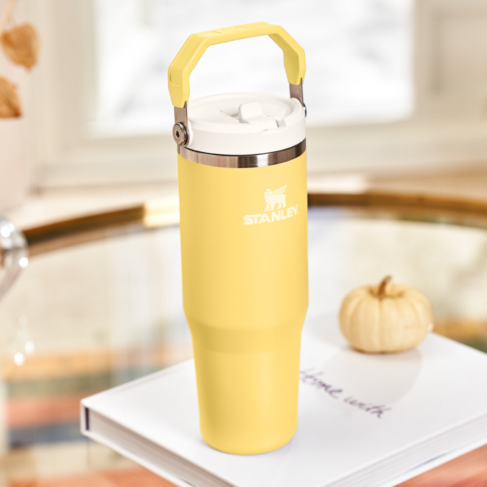 IceFlow 手提吸管杯2.0 | 0.88L | 金盞黃