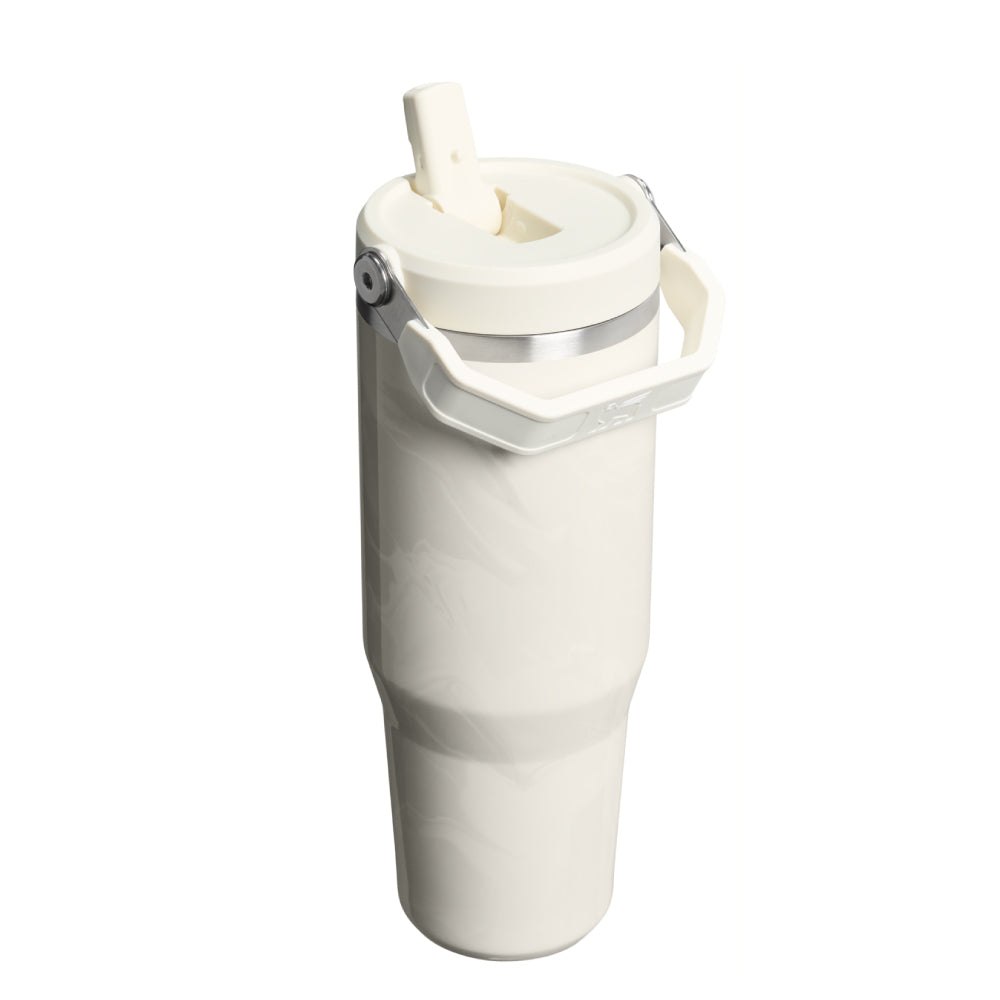 IceFlow 手提吸管杯2.0 | 0.88L | 雲石白