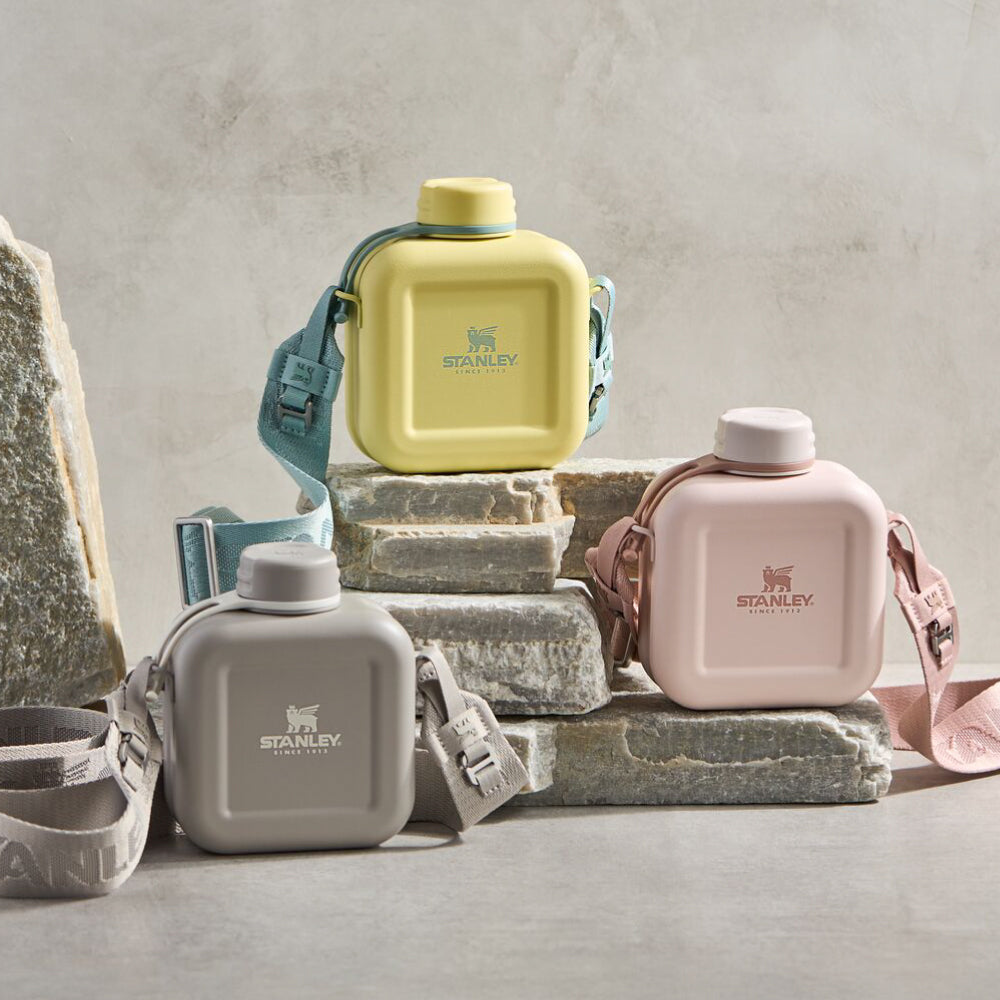 Next x Nature 方形背帶水壺 | 0.47L | 山櫻粉