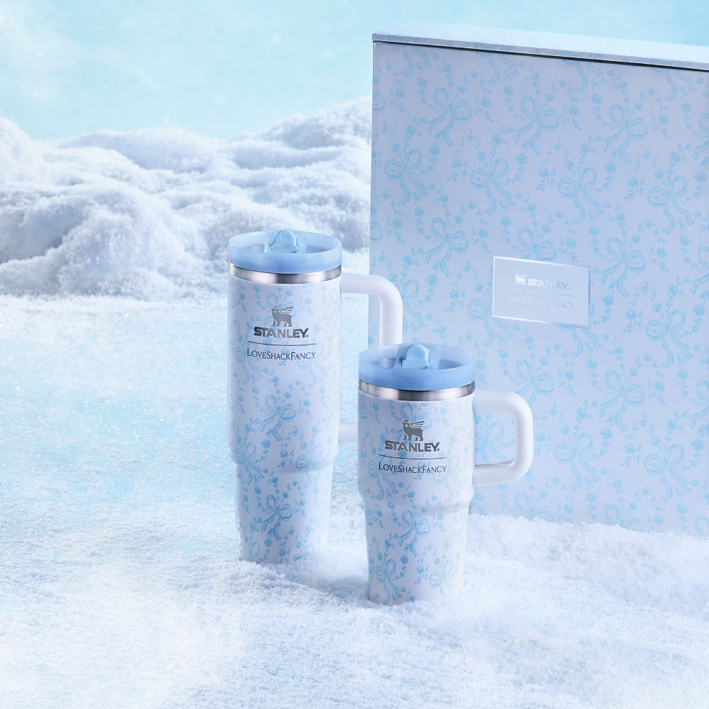 Stanley 1913 x LoveShackFancy 聯名系列 防漏吸管隨手杯 | 0.59L | 夢幻冰雪