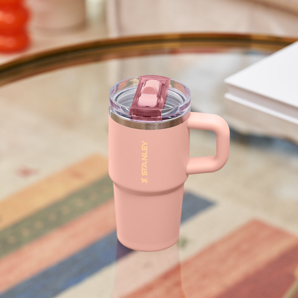 Quencher Protour 防漏吸管隨手杯 | 0.59L | 蜜桃粉