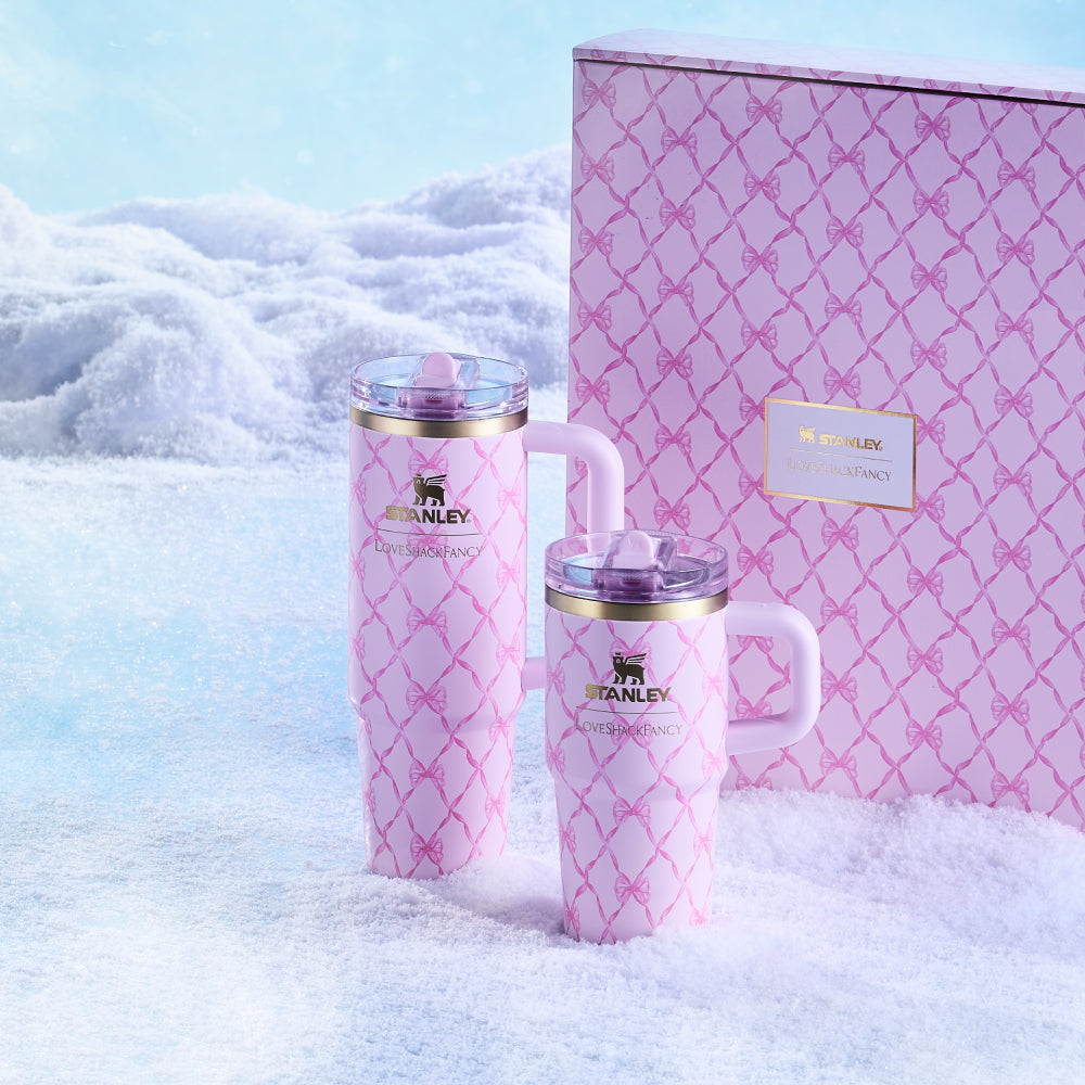 Stanley 1913 x LoveShackFancy 聯名系列 防漏吸管隨手杯 | 0.88L | 緞語甜心