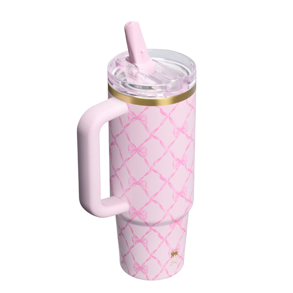 Stanley 1913 x LoveShackFancy 聯名系列 防漏吸管隨手杯 | 0.88L | 緞語甜心