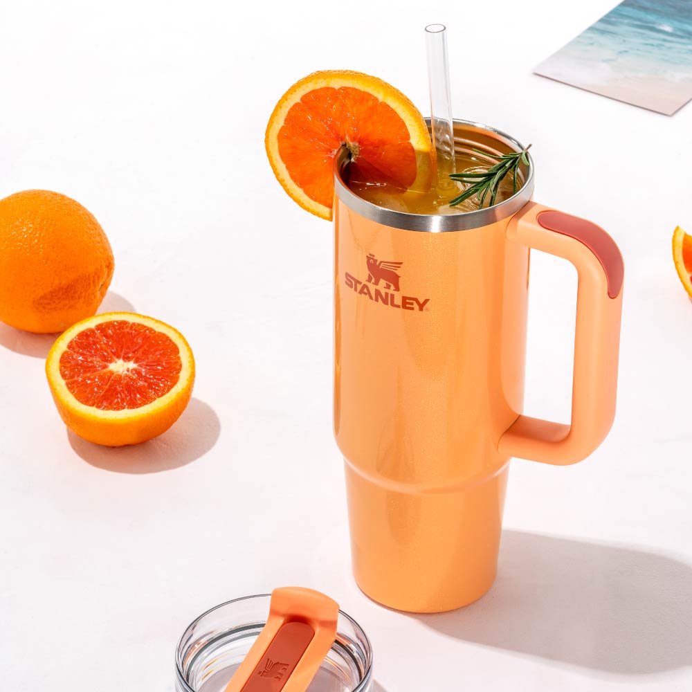 Quencher 吸管隨手杯2.0 | 0.88L | 氣泡橘