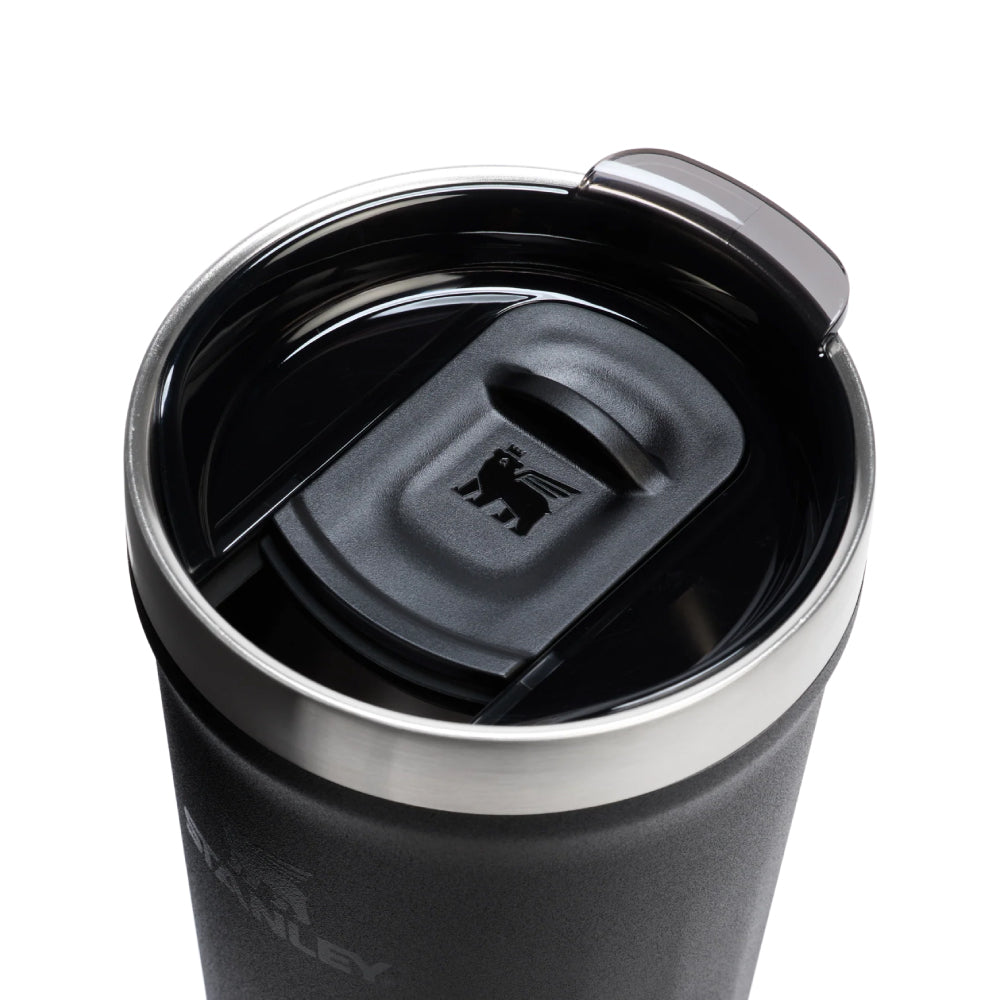 TEXTURE系列 滑蓋真空不銹鋼 品脫杯 | 0.59L | 鈦金黑