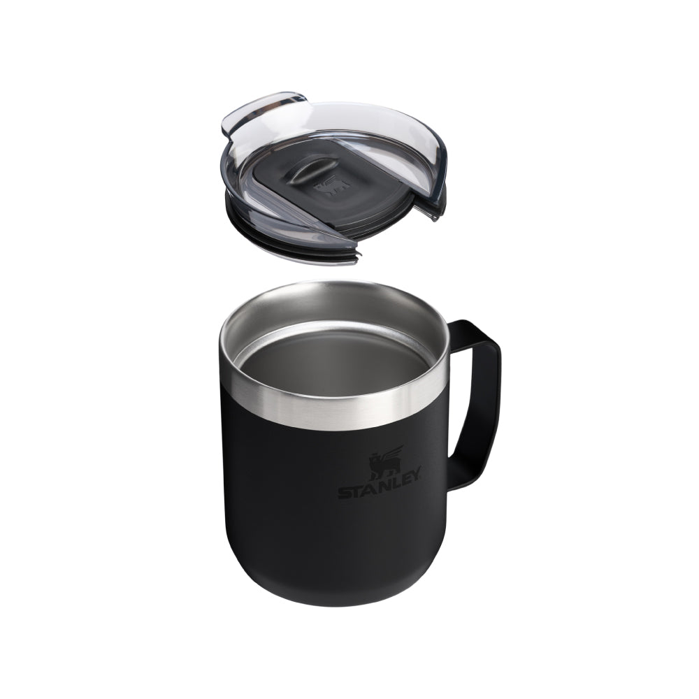 EVERYDAY 系列 滑蓋不鏽鋼咖啡馬克杯 | 0.35L | 消光黑2.0