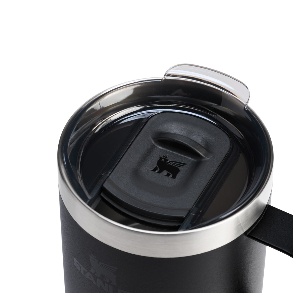 EVERYDAY 系列 滑蓋不鏽鋼咖啡馬克杯 | 0.35L | 消光黑2.0