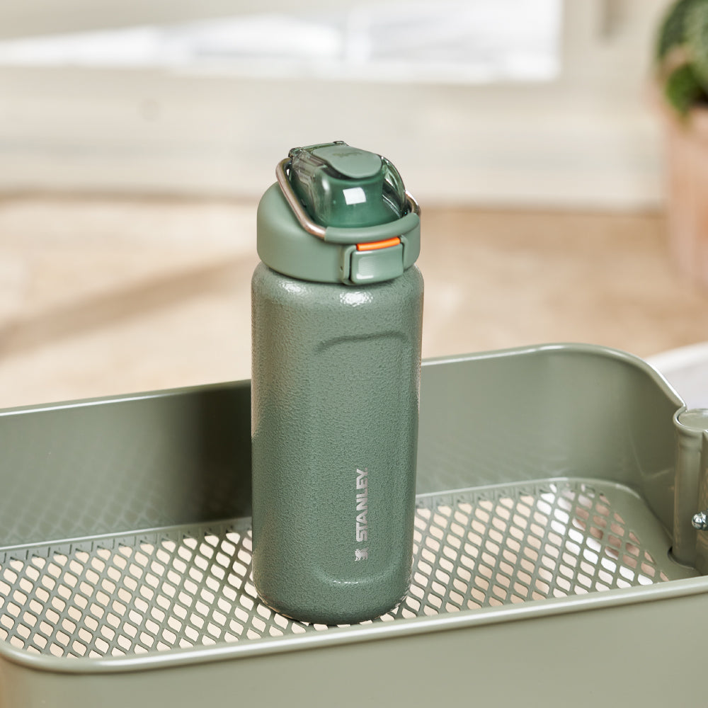 Wellspring 彈蓋提環水壺 | 0.47L | 錘紋綠