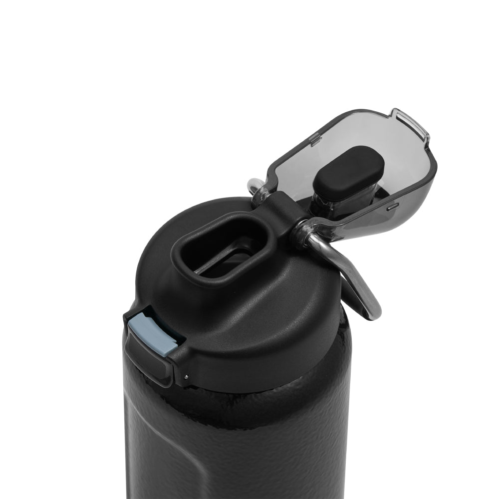 Wellspring 彈蓋提環水壺 | 0.47L |  錘紋黑