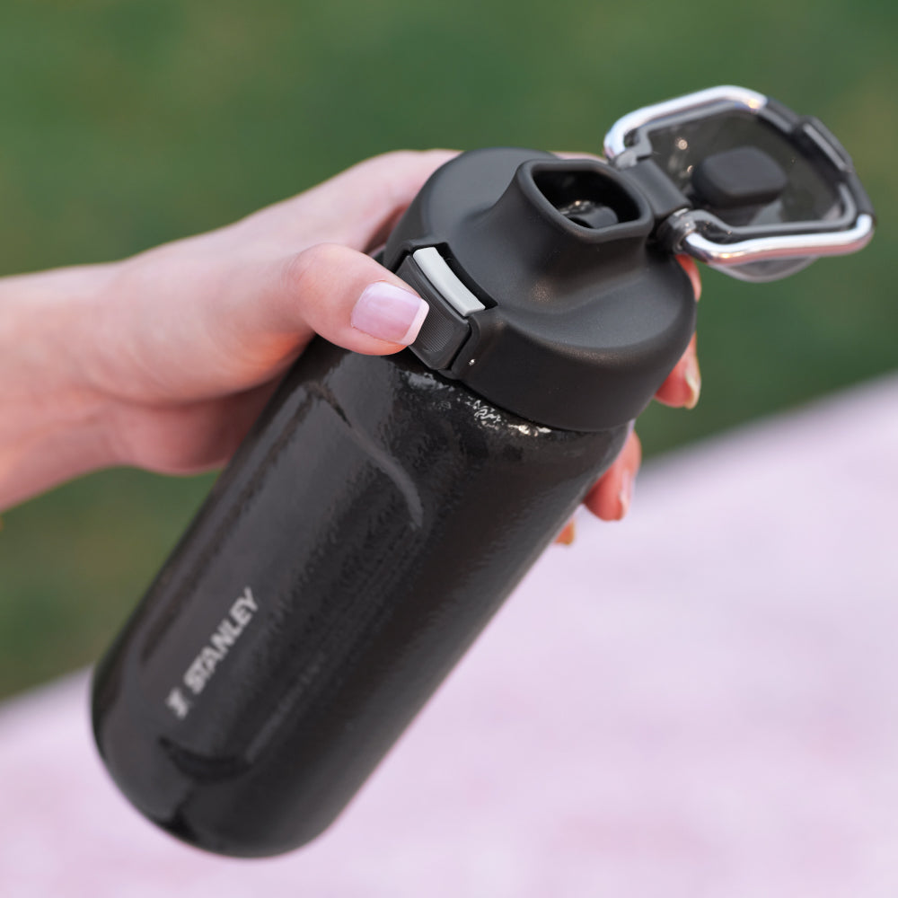 Wellspring 彈蓋提環水壺 | 0.47L |  錘紋黑