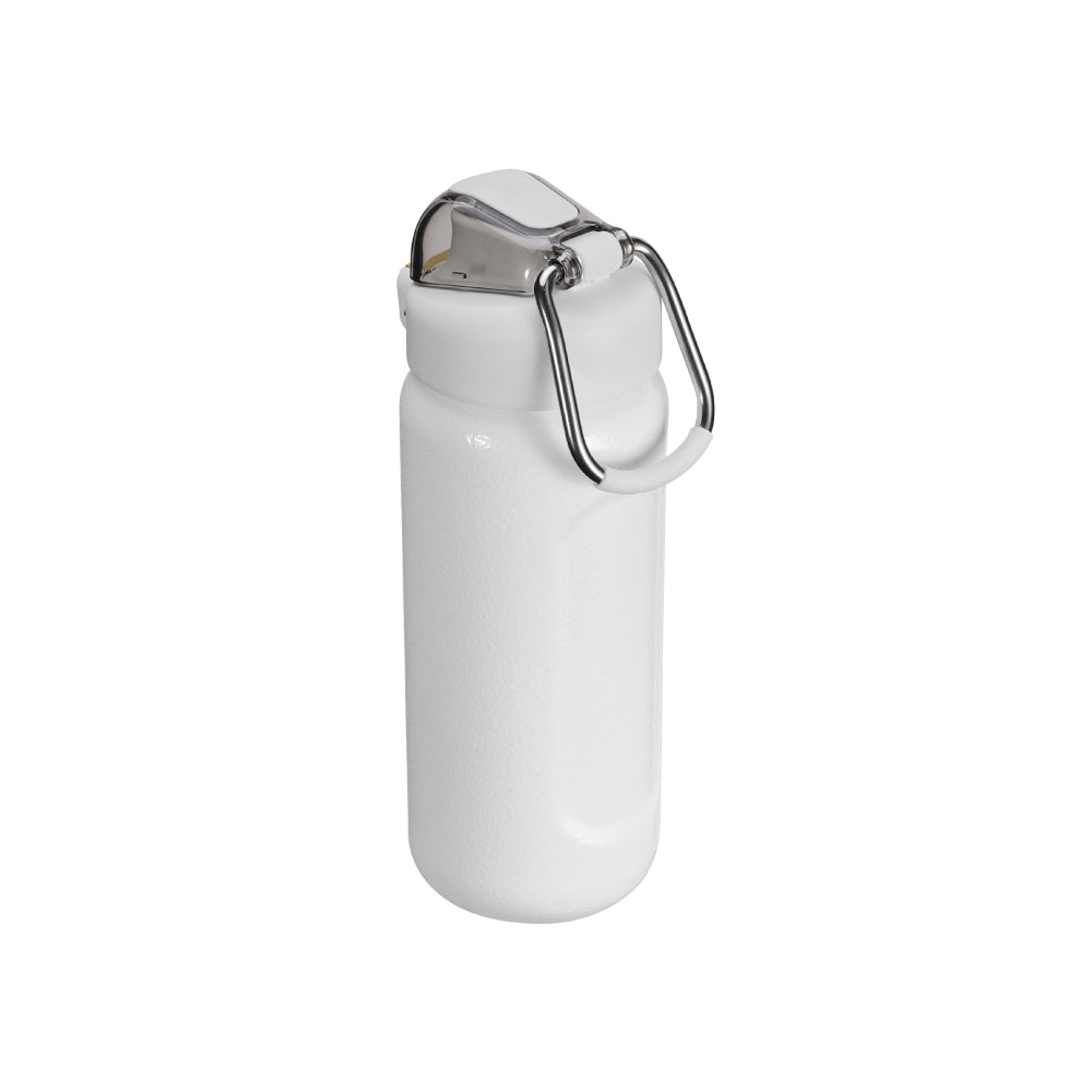 Wellspring 彈蓋提環水壺 | 0.47L |  錘紋白