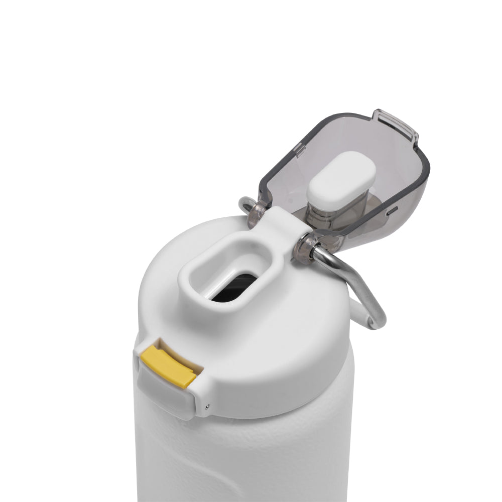 Wellspring 彈蓋提環水壺 | 0.47L |  錘紋白