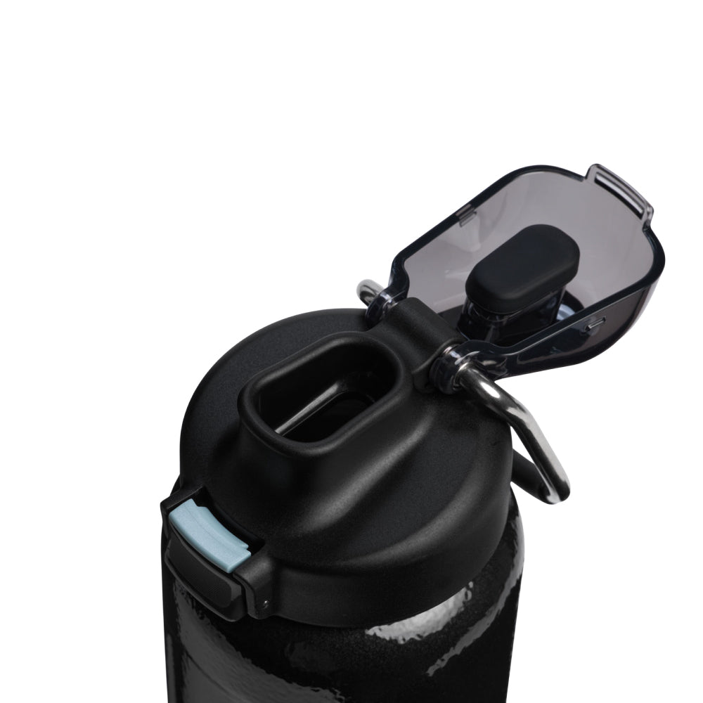 Wellspring 彈蓋提環水壺 | 0.7L | 錘紋黑