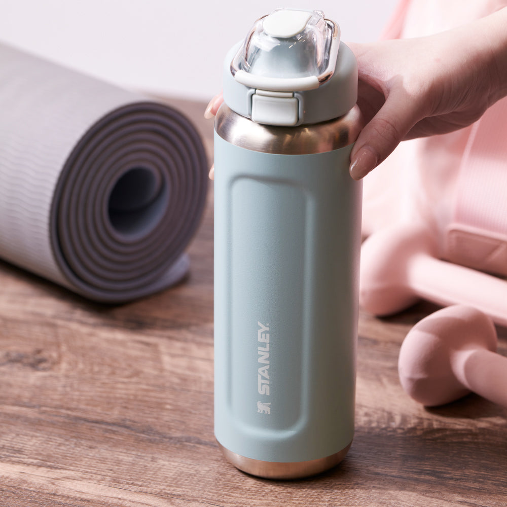 Wellspring 彈蓋提環水壺 | 0.7L | 湖水綠