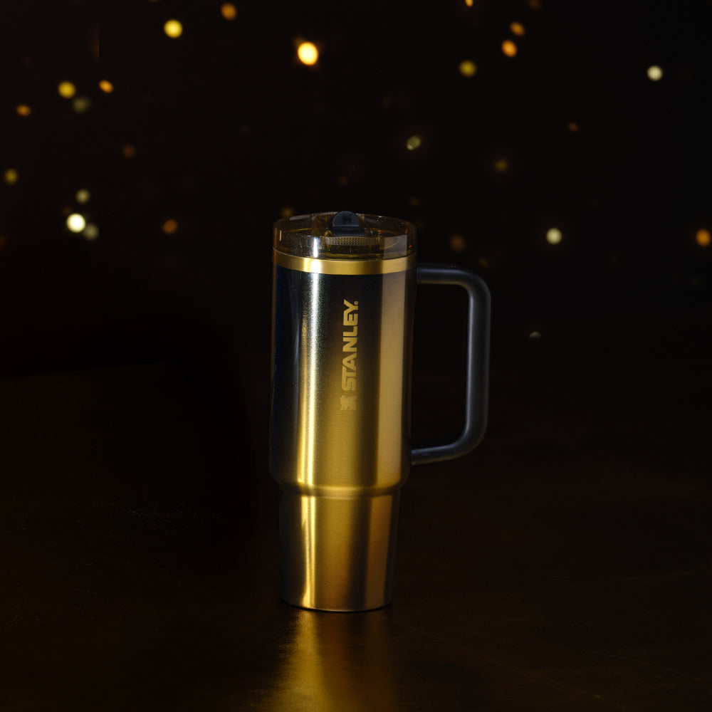 Quencher Protour 防漏吸管隨手杯 | 0.88L  |  耀金黑