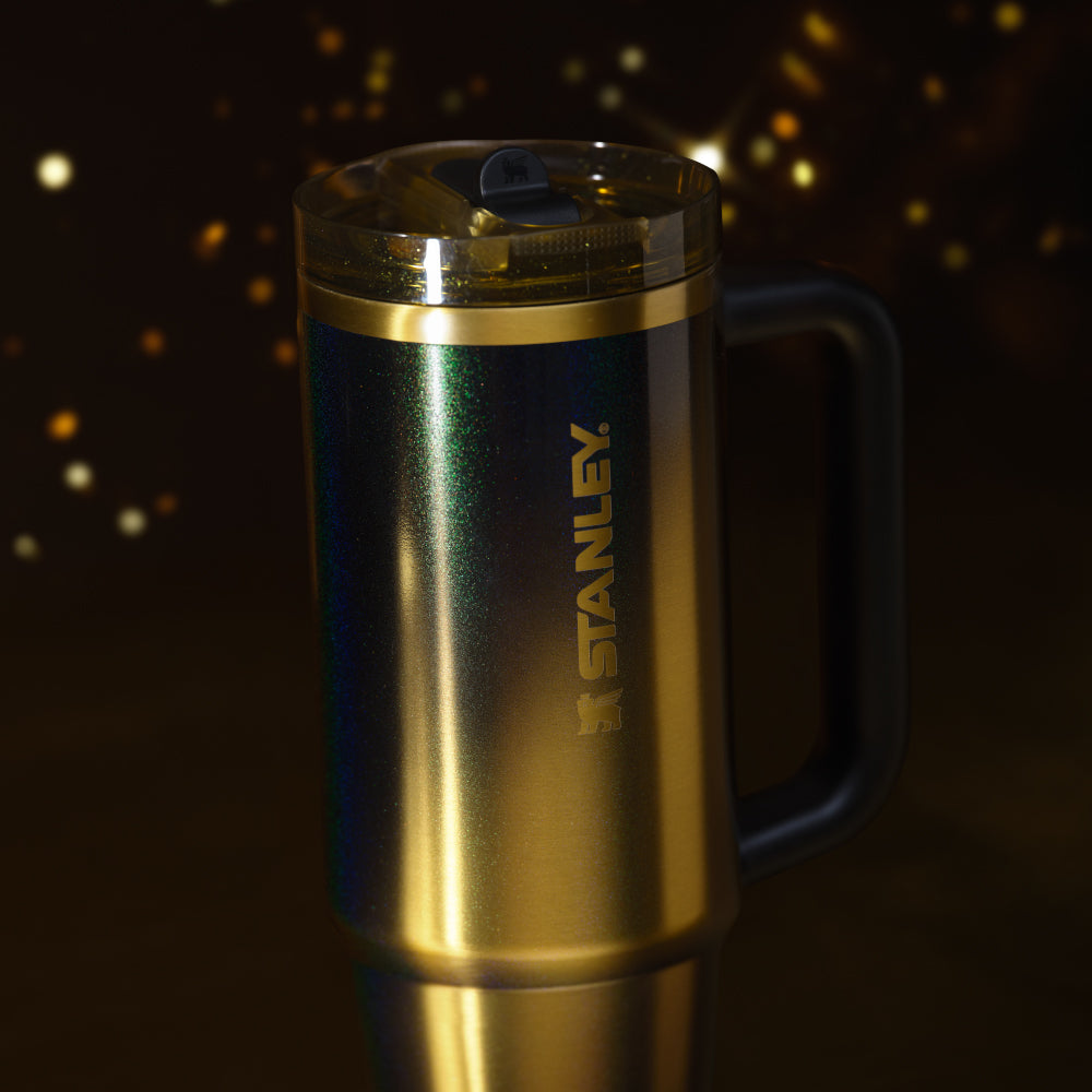 Quencher Protour 防漏吸管隨手杯 | 0.88L  |  耀金黑