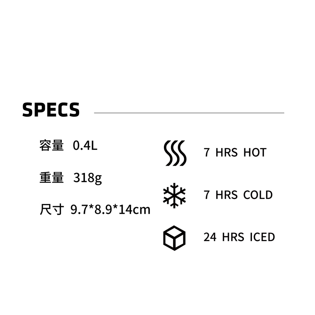STANLEY 經典系列 真空不鏽鋼食物罐 | 0.4L | 錘紋綠