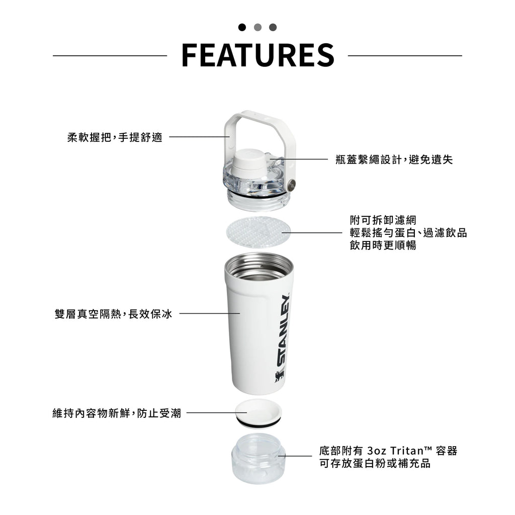 SHAKER系列 手提搖搖杯 0.59L | 消光黑