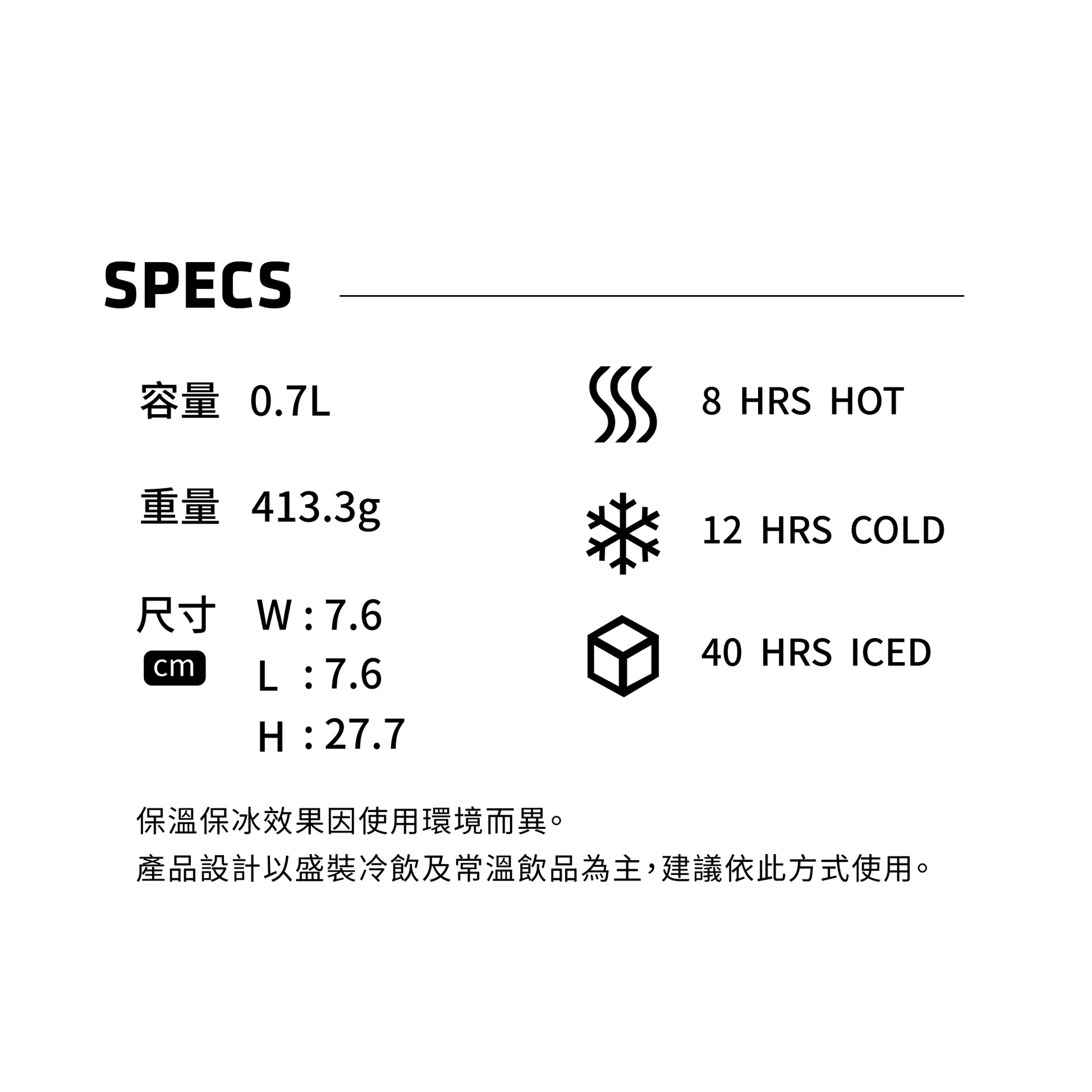STANLEY GO系列 按壓彈蓋保溫瓶 | 0.7L | 消光黑2.0