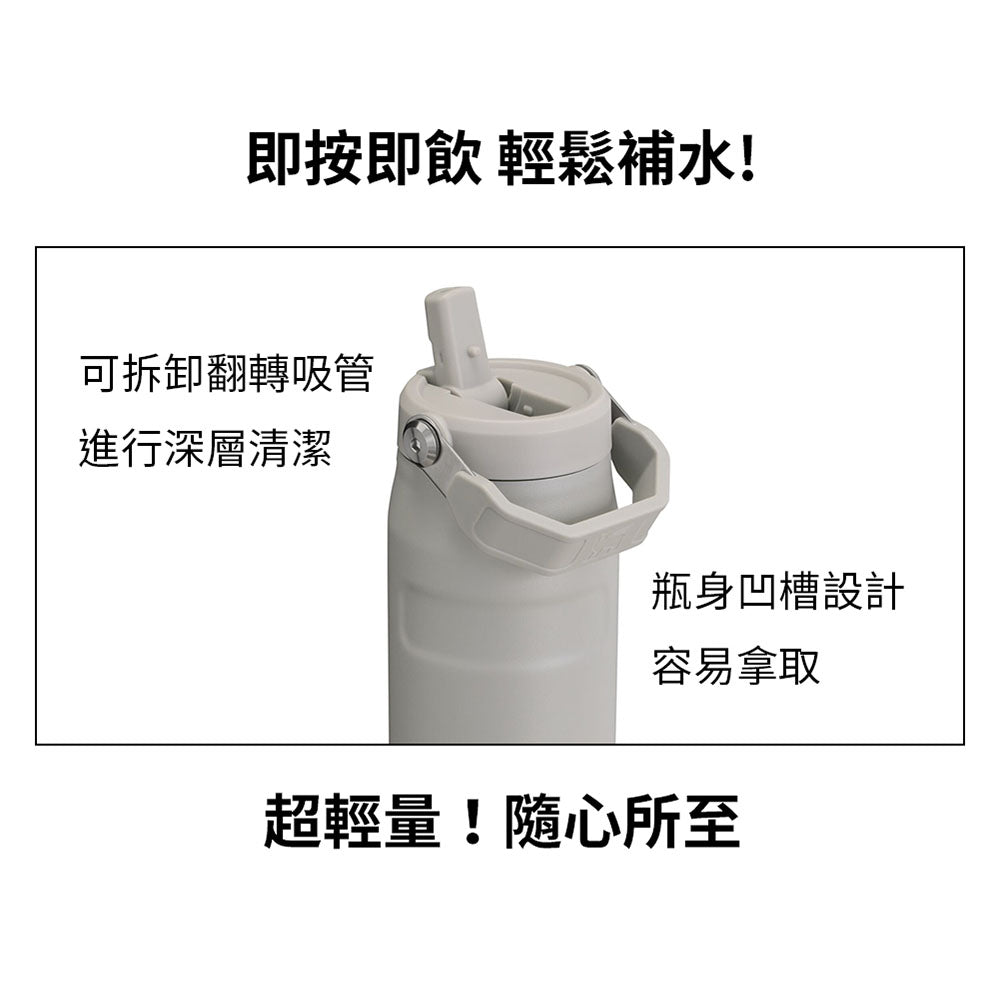 IceFlow Aerolight 輕重力系列快充瓶 | 0.7L | 石灰白