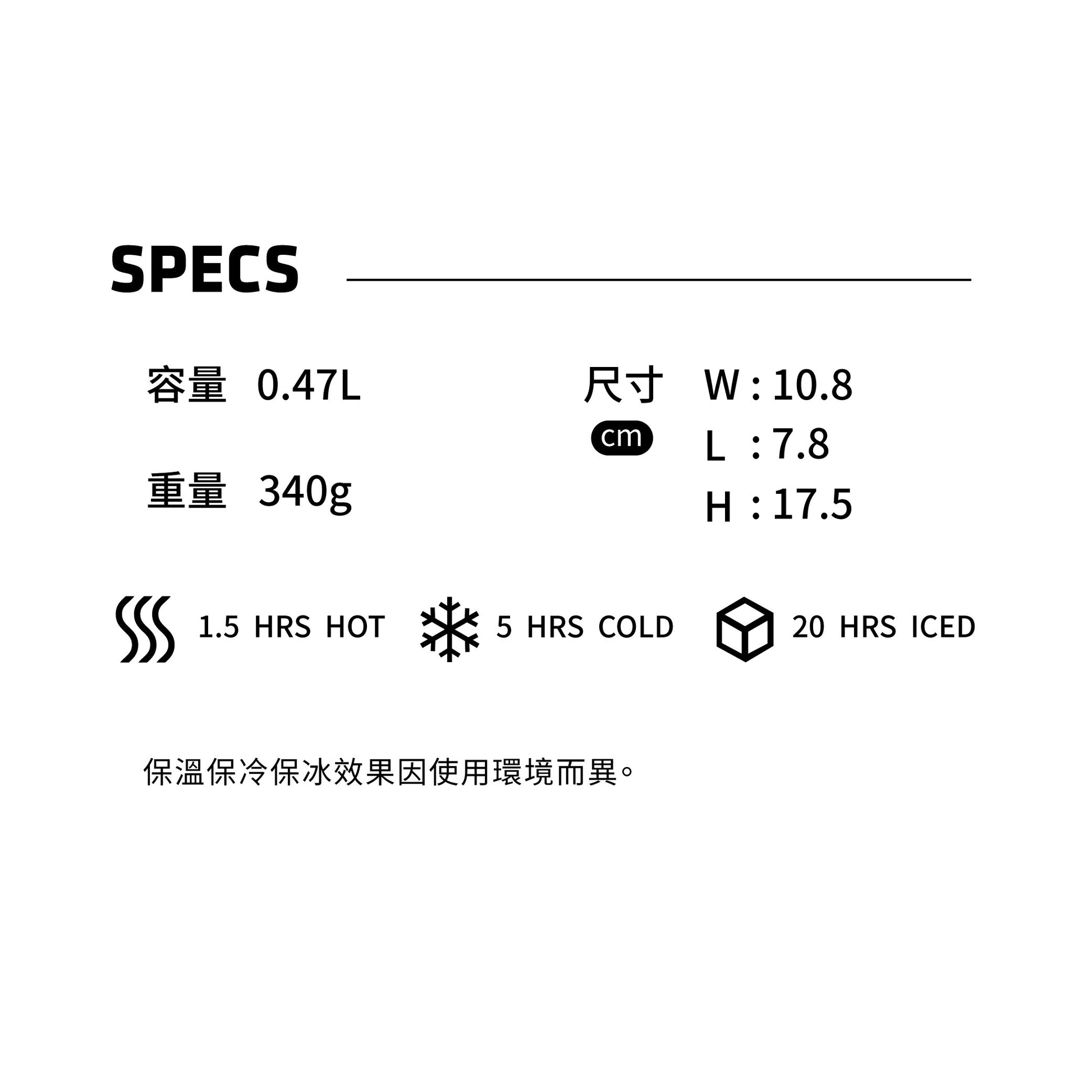 EVERYDAY系列 即飲馬克杯 | 0.47L | 光澤奶油白