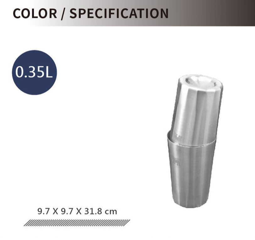 The Lifted Spirits Prismatic™ 微醺時刻 雙層不銹鋼雪克杯組 | 不鏽鋼原色