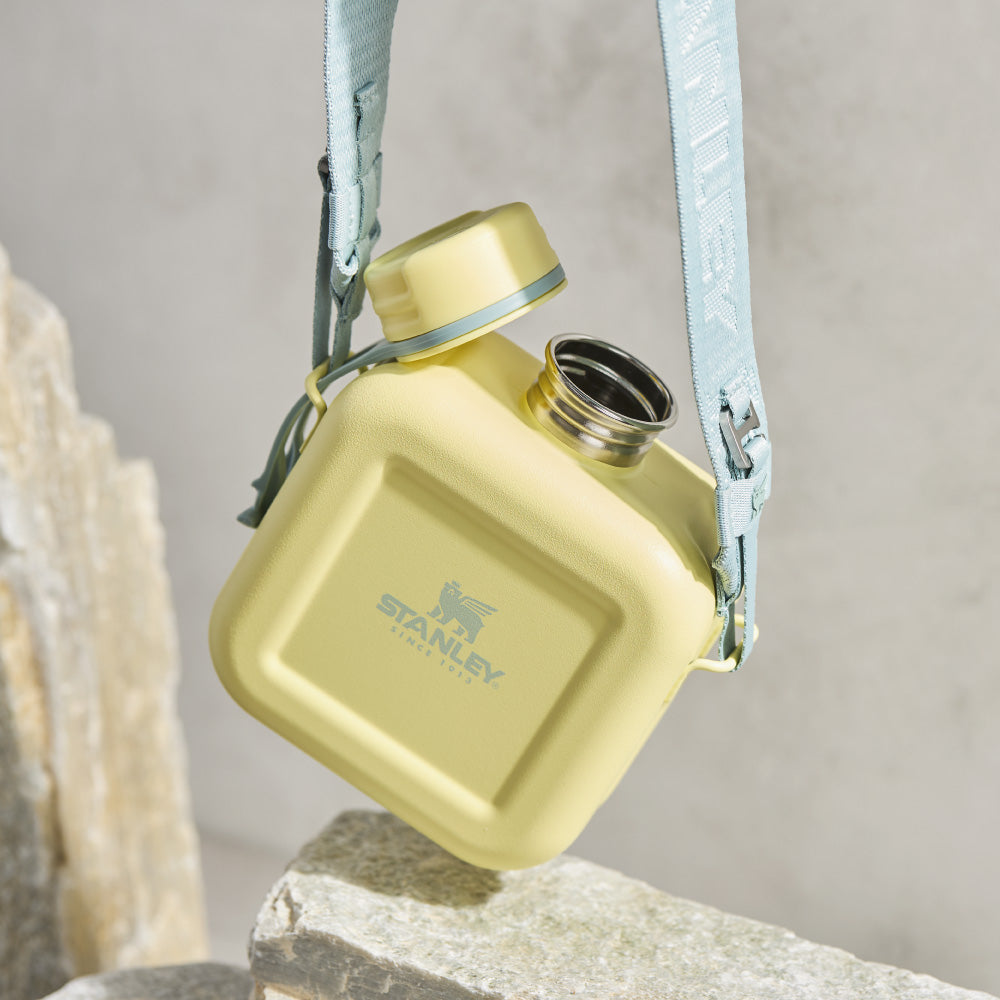 Next x Nature 方形背帶水壺 | 0.47L | 萊姆黃