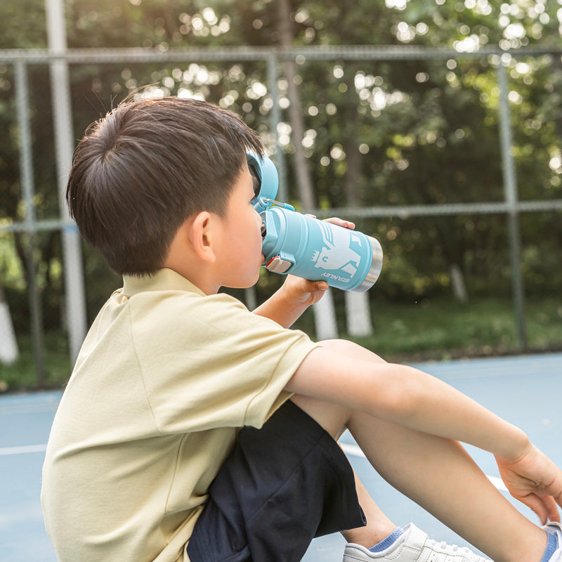 YOUTH 跨界系列 彈蓋穩流316不銹鋼飛熊杯 | 0.35L | 天空藍