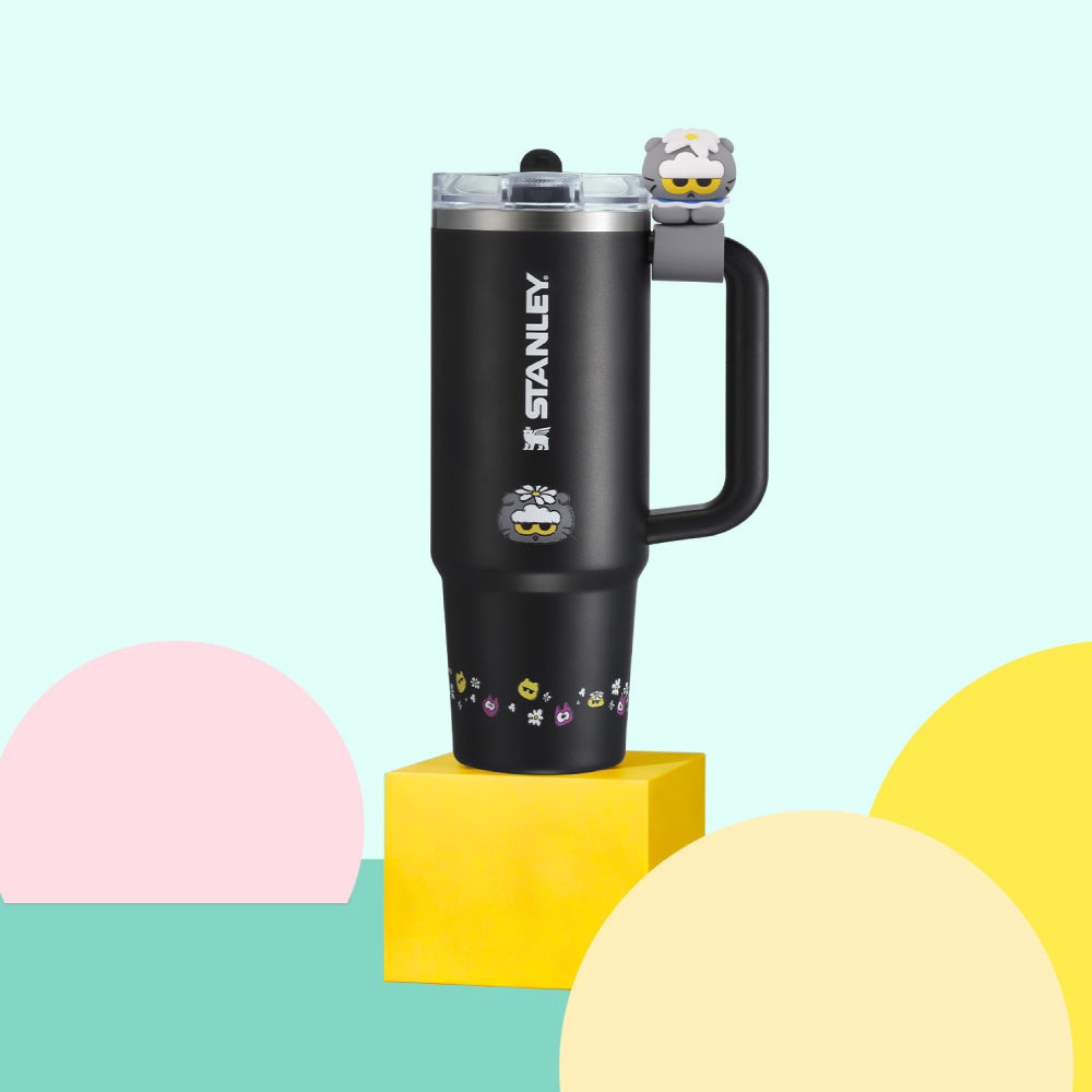 Stanley 1913 × ZO&FRIENDS Quencher Protour 防漏吸管隨手杯 | 0.88L | 淘趣黑