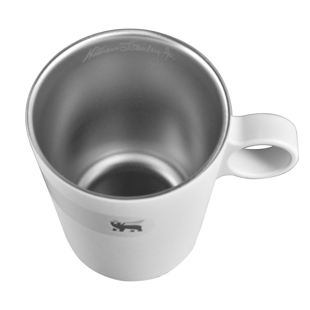 晨光時刻 雙層不鏽鋼拿鐵咖啡杯盤組 | 晨曦白